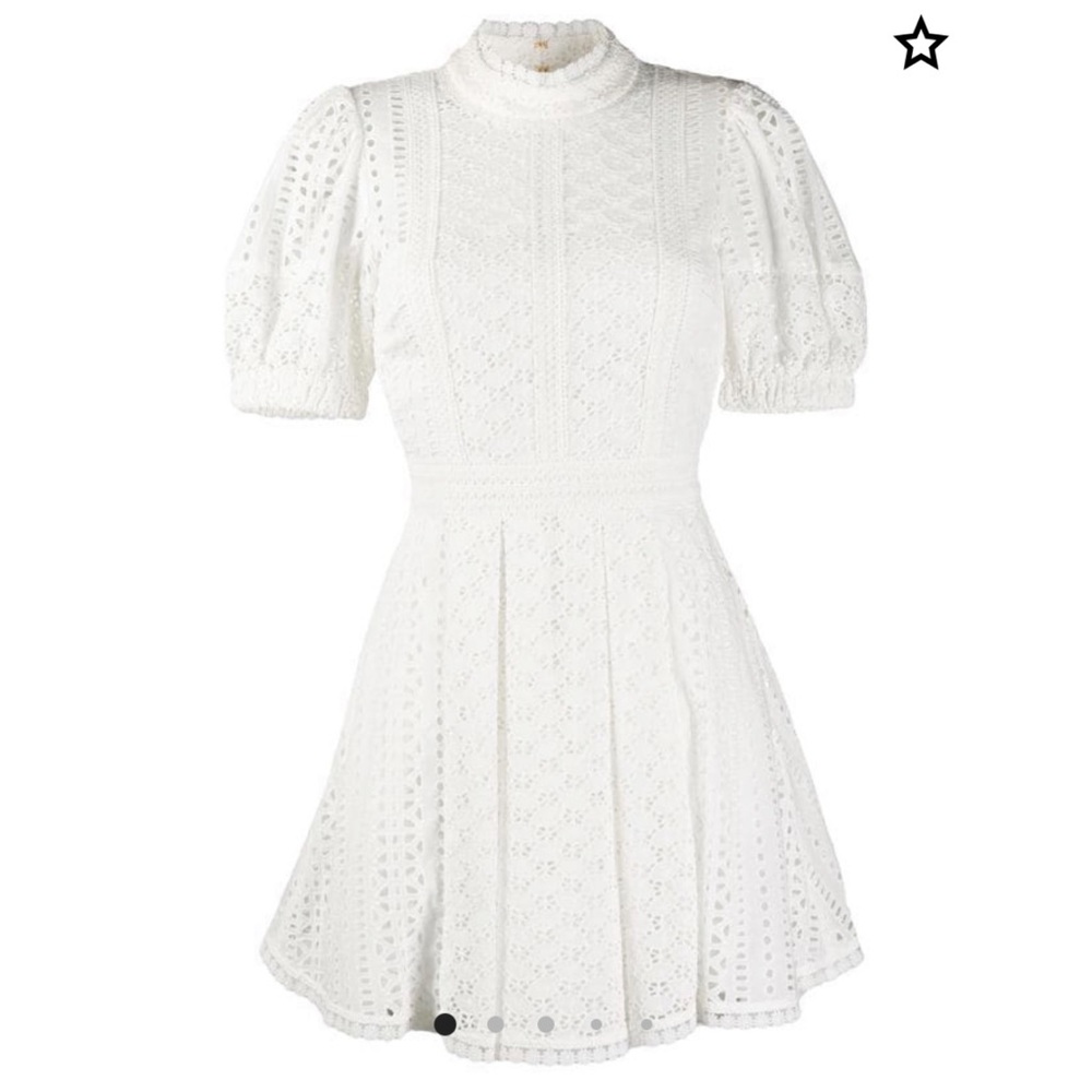 Self Portrait Broderie Mini Dress